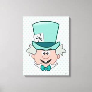 Alice in Wonderland   Mad Hatter Emoji 4 Canvas Print