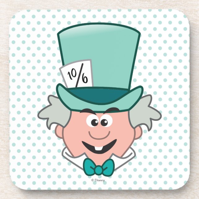 Alice in Wonderland | Mad Hatter Emoji Coaster (Front)