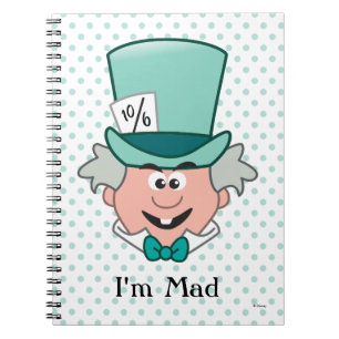 Alice in Wonderland   Mad Hatter Emoji Notebook