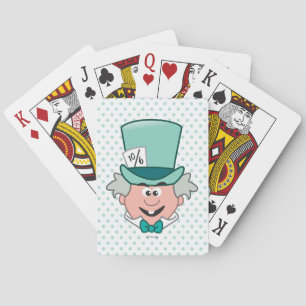 Alice in Wonderland Mad Hatter Emoji Playing Cards