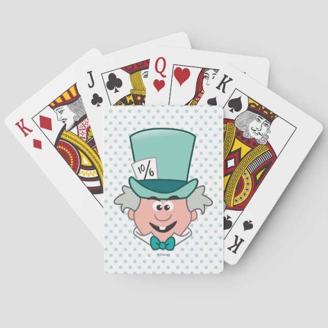 Alice in Wonderland | Mad Hatter Emoji Playing Cards (Back)