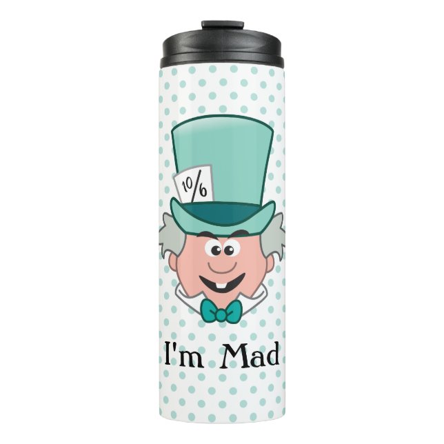 Alice in Wonderland | Mad Hatter Emoji Thermal Tumbler (Front)