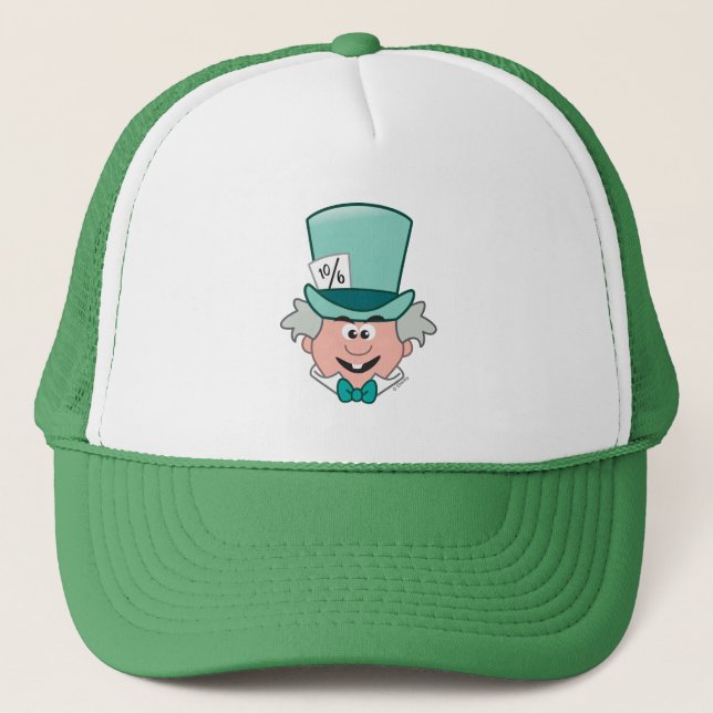 Alice in Wonderland | Mad Hatter Emoji Trucker Hat (Front)