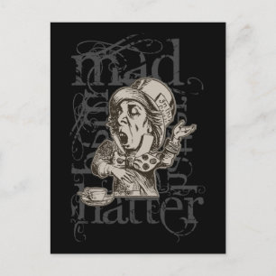 Alice In Wonderland Mad Hatter Grunge (Single) Postcard