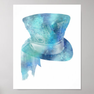 Alice in Wonderland Mad Hatter Hat Vertical Print