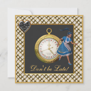 Alice in Wonderland Mad Hatter Tea Party Invites