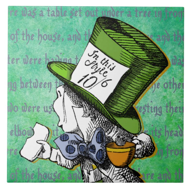 Alice In Wonderland | Mad Hatter Tile (Front)
