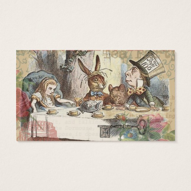 Alice in Wonderland Mad Tea Party Art (Back)