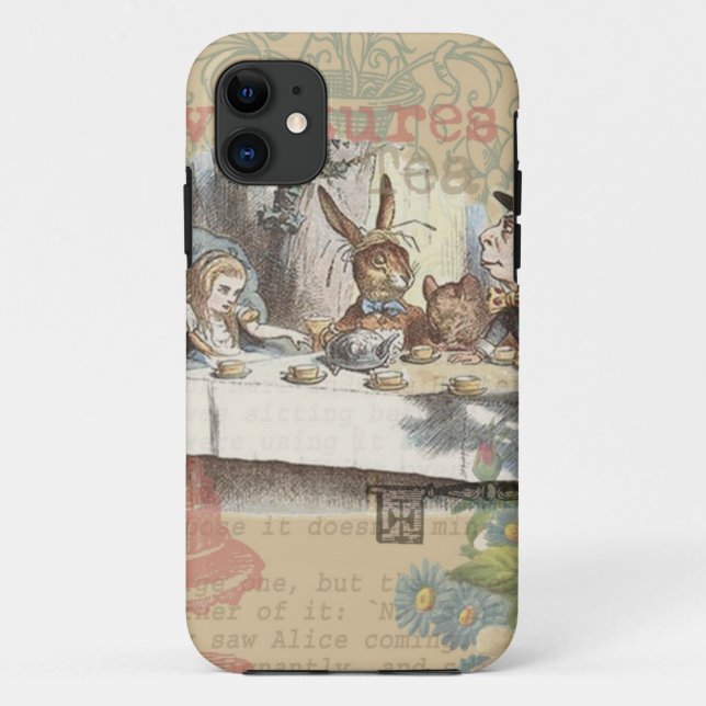 Alice in Wonderland Mad Tea Party Art Case-Mate iPhone Case (Back)