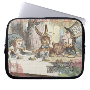 Alice in Wonderland Mad Tea Party Art Laptop Sleeve