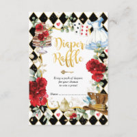 Alice in Wonderland Mad Tea Party Diaper Raffle
