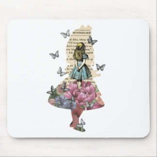 Alice In Wonderland Magical Garden - Vintage Book Mouse Pad