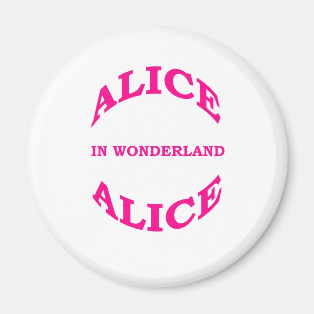 Alice In Wonderland Magnet (Front)