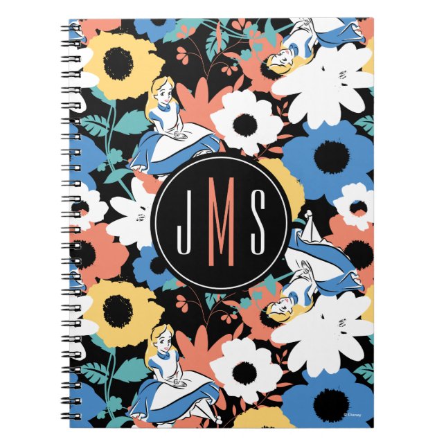 Alice In Wonderland Monogram Notebook (Front)