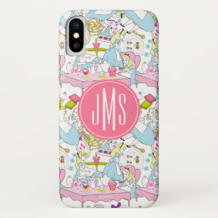 Alice in Wonderland   Monogram Oversized Pattern iPhone X Case