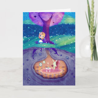 Alice in Wonderland Moonlight Card