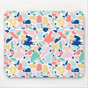 Alice In Wonderland   Mosaic Tile Pattern Mouse Pad
