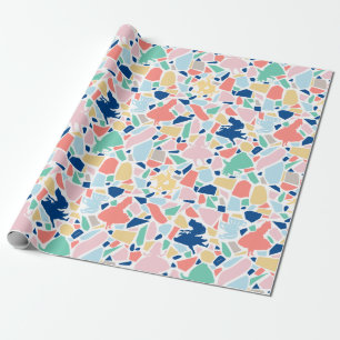 Alice In Wonderland   Mosaic Tile Pattern Wrapping Paper