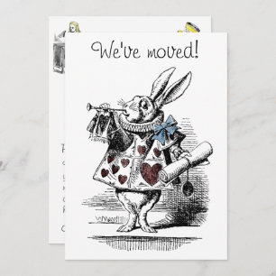 Alice in Wonderland New Home Announcement Card