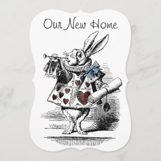 Alice in Wonderland New Home Announcement Card