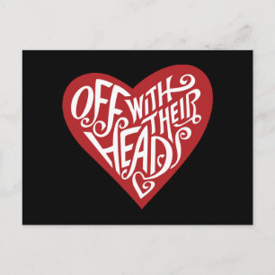 Alice In Wonderland Off With Their Heads Postcard