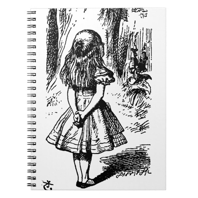 Alice in Wonderland - original illustration Notebook (Front)