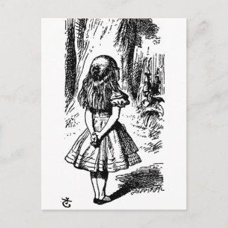 Alice in Wonderland - original illustration Postcard
