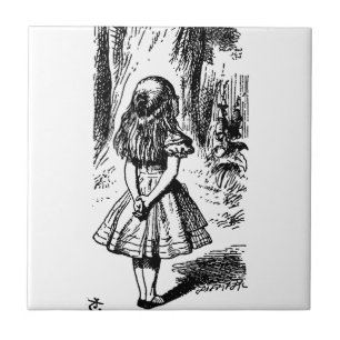 Alice in Wonderland - original illustration Tile