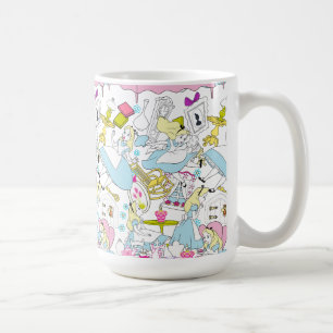 Alice in Wonderland   Oversized Pattern Coffee Mug