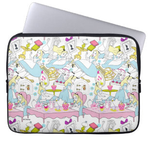 Alice in Wonderland   Oversized Pattern Laptop Sleeve