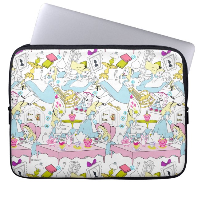 Alice in Wonderland | Oversized Pattern Laptop Sleeve (Front)