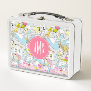 Alice in Wonderland   Oversized Pattern Metal Lunch Box