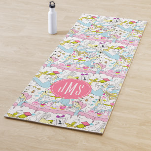 Alice in Wonderland   Oversized Pattern - Monogram Yoga Mat