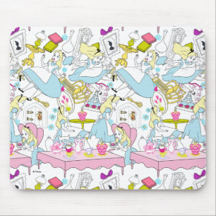 Alice in Wonderland   Oversized Pattern Mouse Pad