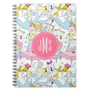 Alice in Wonderland   Oversized Pattern Notebook