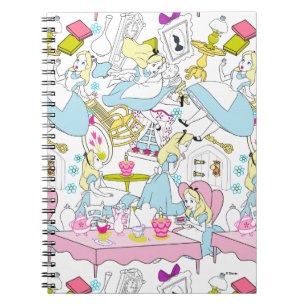 Alice in Wonderland   Oversized Pattern Notebook