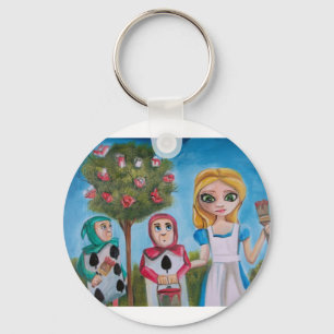 ALICE IN WONDERLAND PAINTING by Gordon Bruce Keychain