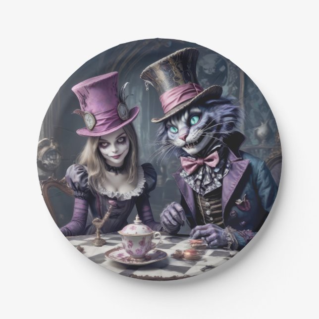 Alice in Wonderland Paper Plate (Front)