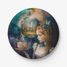 Alice in Wonderland Paper Plate