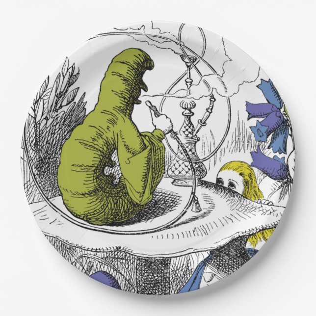 Alice in Wonderland Paper Plate (Front)