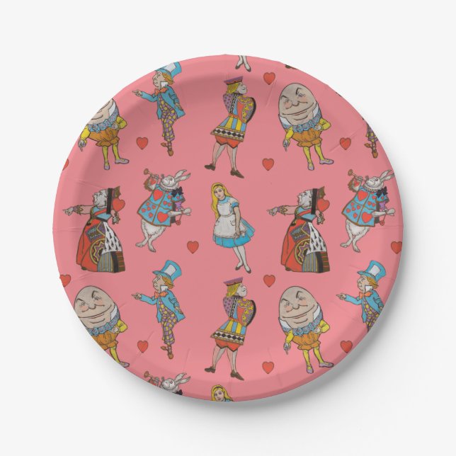Alice in Wonderland  Paper Plates (Front)