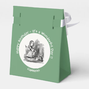 Alice in Wonderland Party - Alice and the Kitten   Favor Box