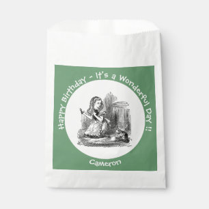 Alice in Wonderland Party - Alice and the Kitten Favour Bag