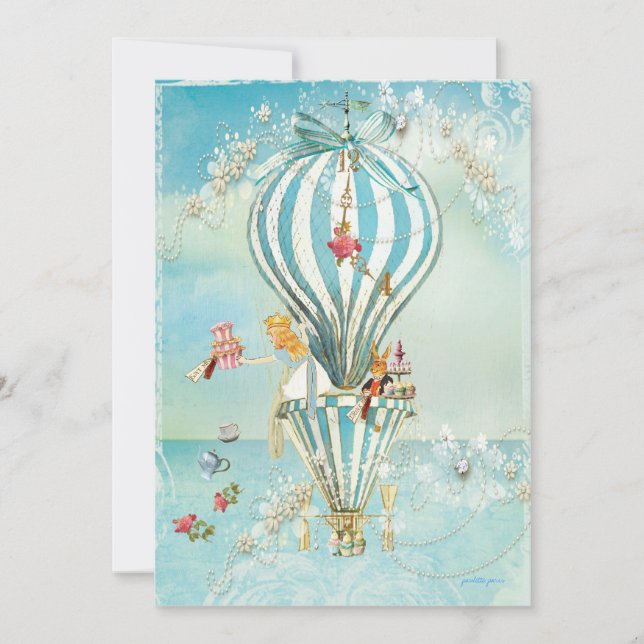 Alice In Wonderland Party Invitations (Front)