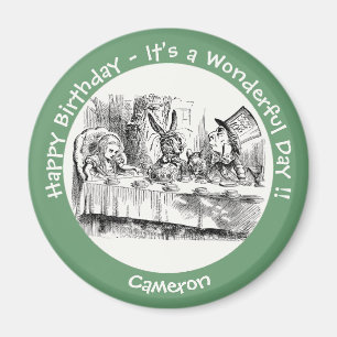 Alice in Wonderland Party - Mad Hatter's Tea Party Magnet