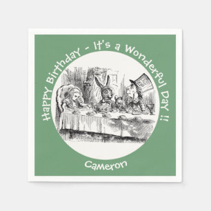 Alice in Wonderland Party - Mad Hatter's Tea Party Napkin