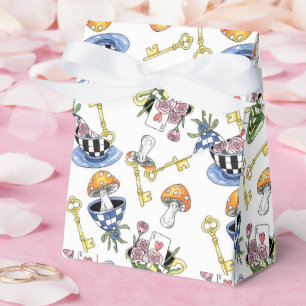 Alice in Wonderland Pattern  Favor Box
