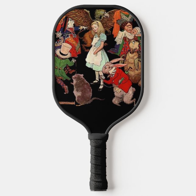 Alice In Wonderland Pickleball Paddle (Front)