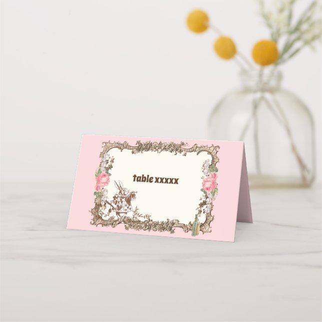 alice in wonderland, Place Card (Front)