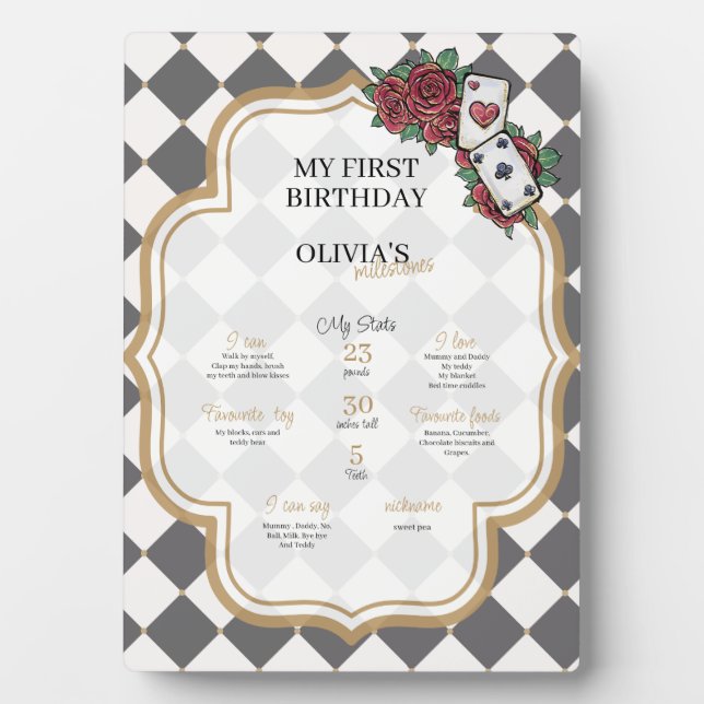 Alice in wonderland  plaque (Front)